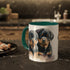 Rottweiler Pupies - Color Accent Mugs, 11oz